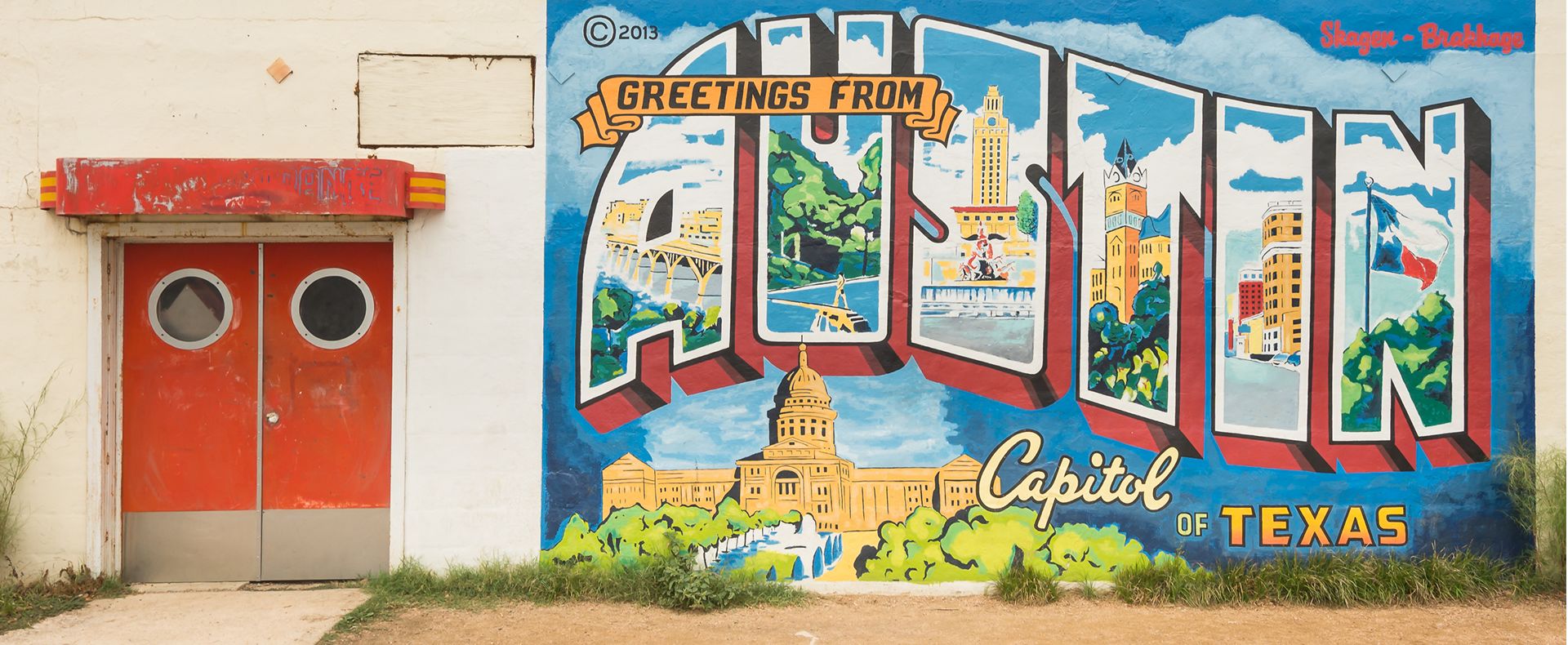 Greetings from Austin mural
