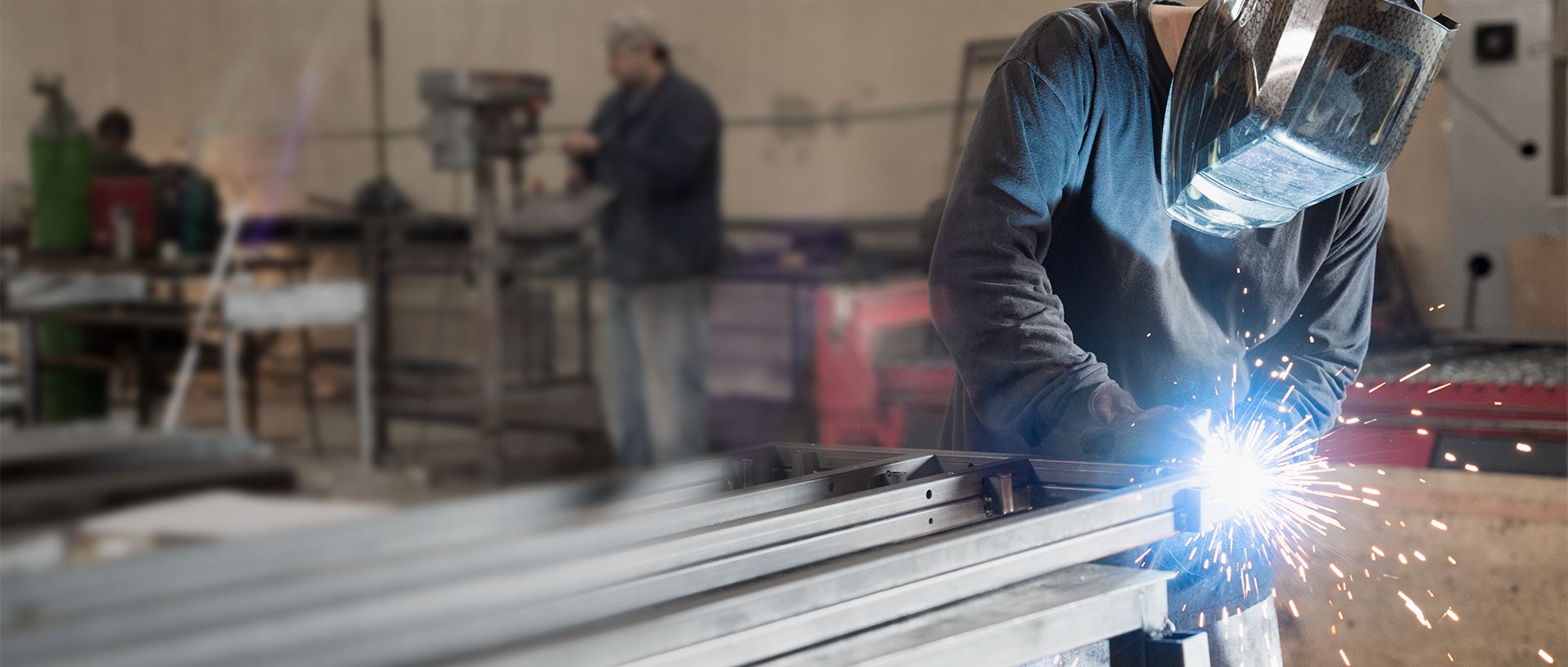 Sit to stand metal welding
